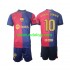 Camisola FC Barcelona Ronaldinho 10 Criança Equipamento Primeiro 2024-2025 Manga Comprida